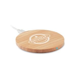 Chargeur sans fil en bambou RUNDO – Image 2